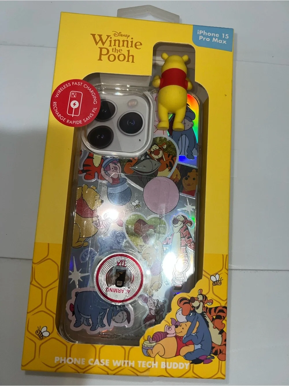 Disney Winnie the Pooh iPhone 15 Pro Max Case — Yellow & Red Accents